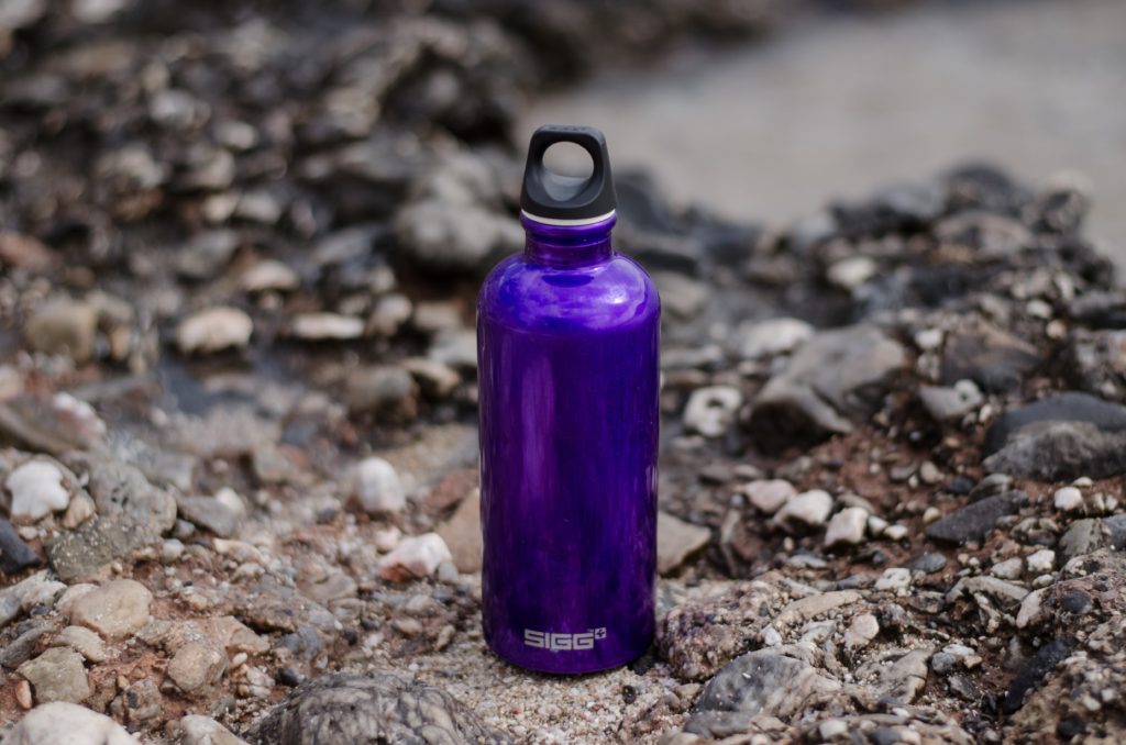 reusable water bottle as a simple way to drink more water