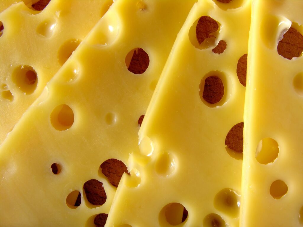 Micronutrients in swiss cheese