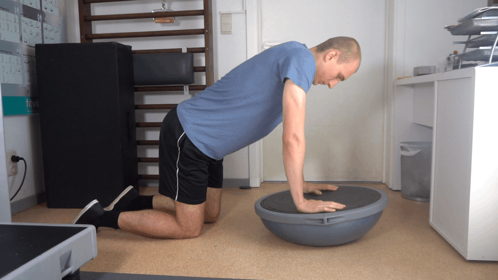 How to do a Bosu Ball plank
