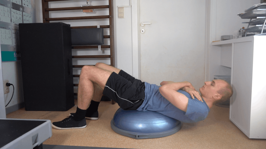 How to do a Bosu Ball sit-up