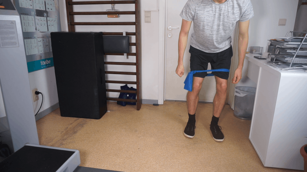 How to do a resistance band crab walk