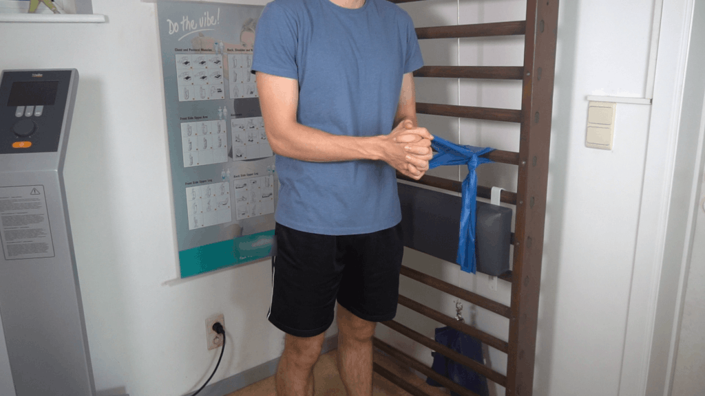 How to do a resistance band Pallof press