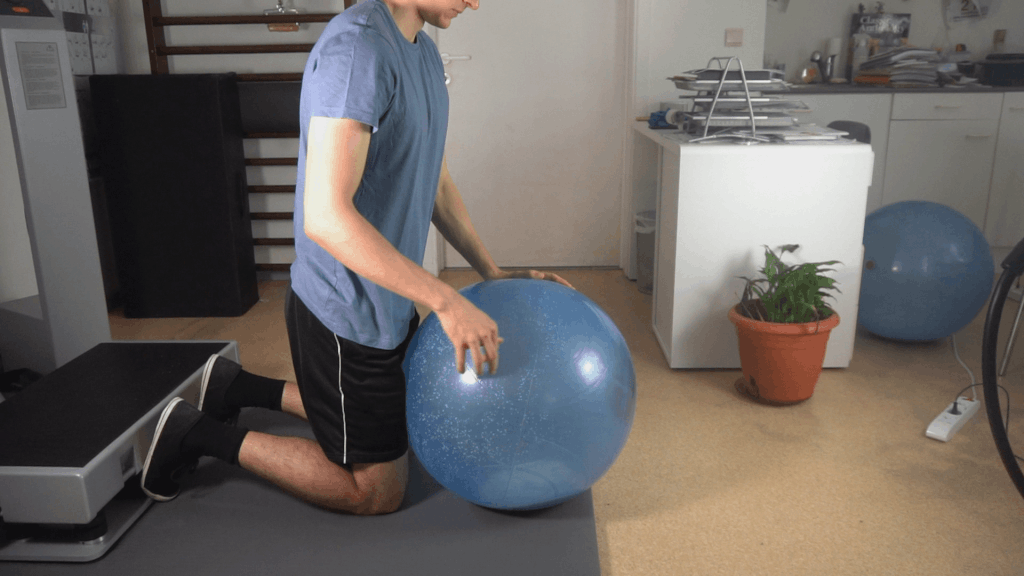 How to do an exercise ball back extension