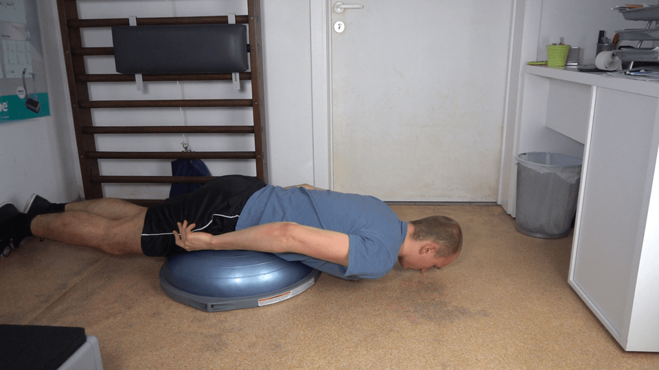 How to do a Bosu Ball back extension