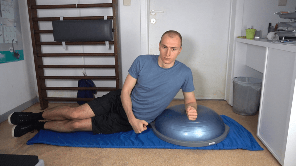 How to do a Bosu side plank hip dip